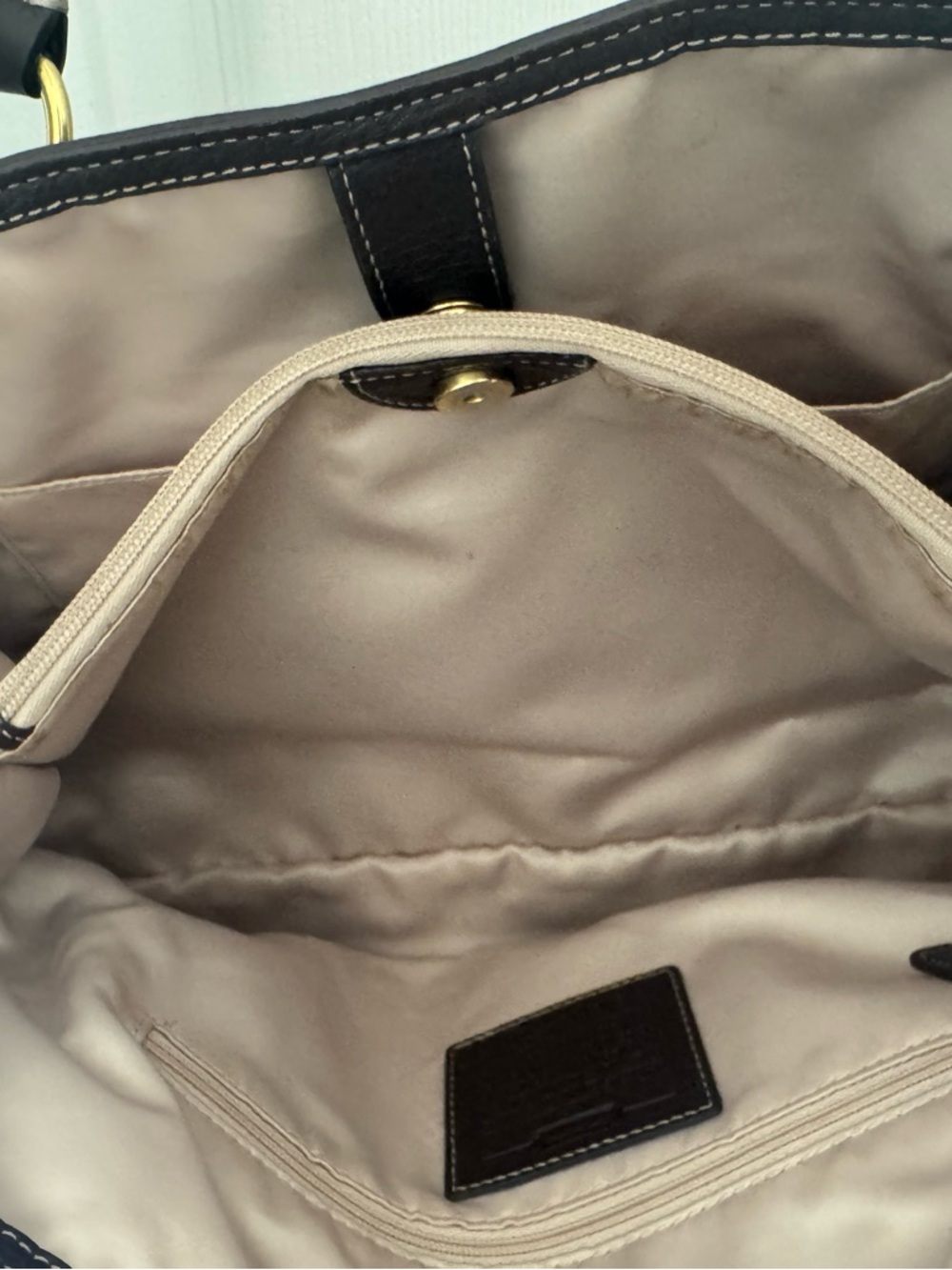 Coach Penelope Soft Pebbled Leather Carryall Satchel Bag Brown F19044 Vintage - Picture 8 of 13